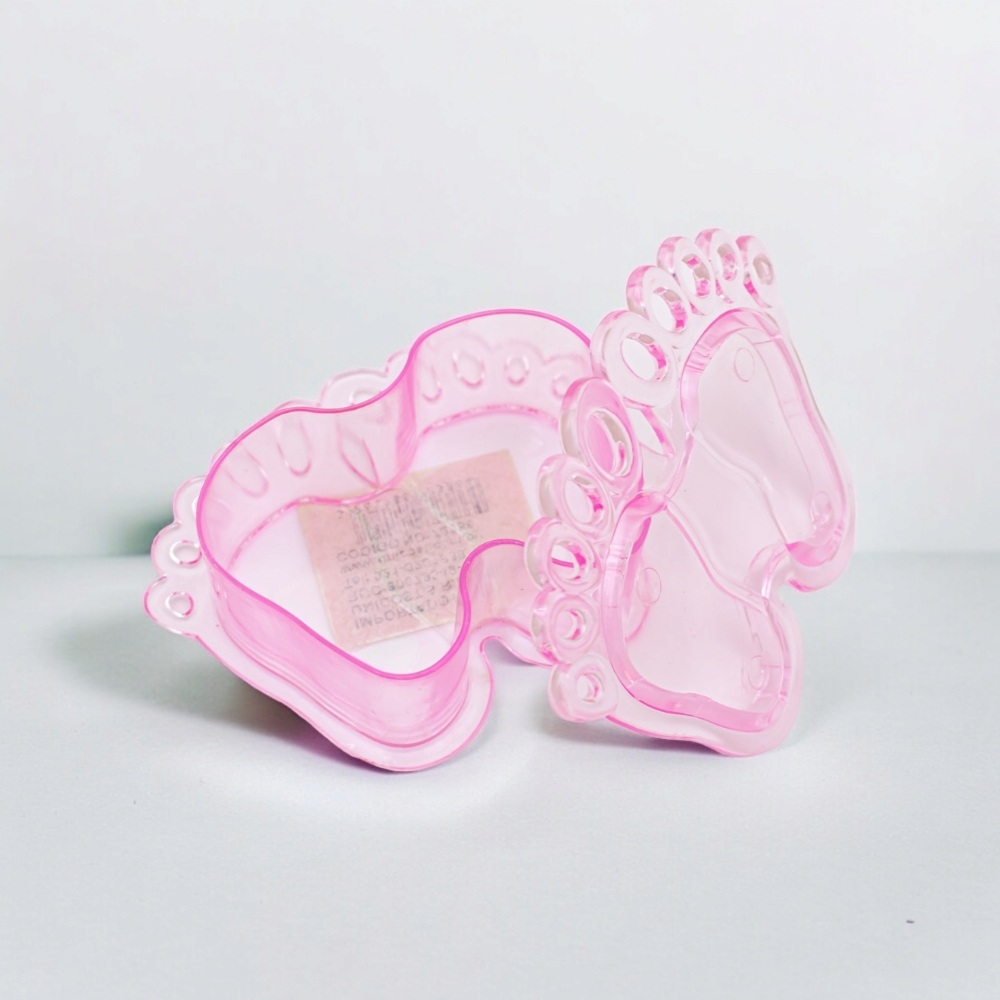 Cajita pies para baby shower 1 pieza