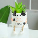 Maceta diseño de vaca con patitas 7.7*8cm