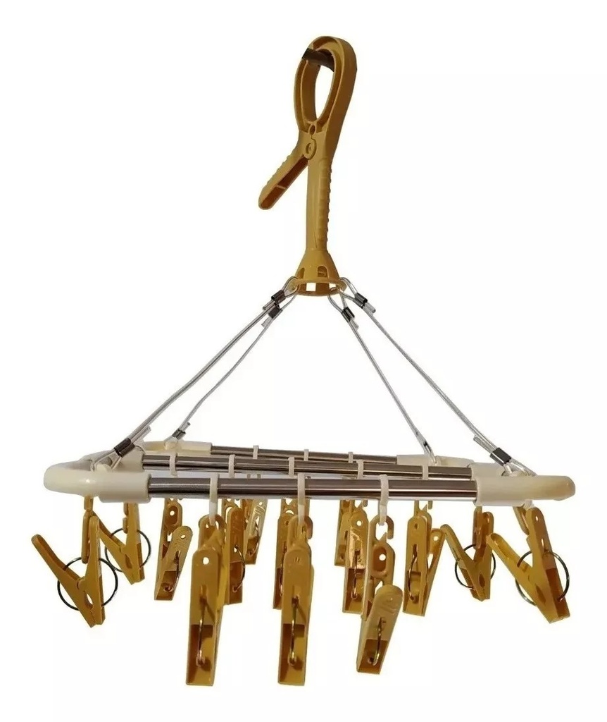 Tendedero metal plegable 20 pinzas