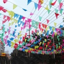 Banderín de tela 10 tiras 10m