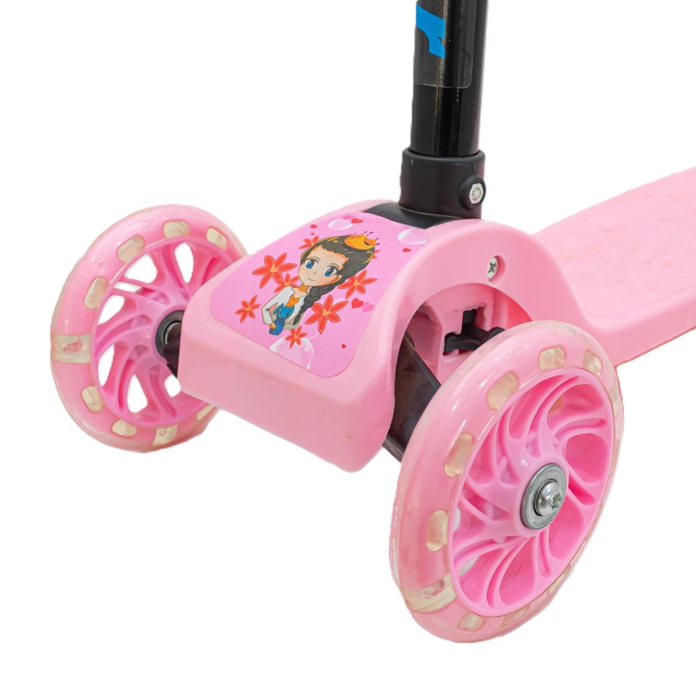 Monopatín scooter rosa