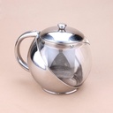 Cafetera con filtro de acero inoxidable 750ml