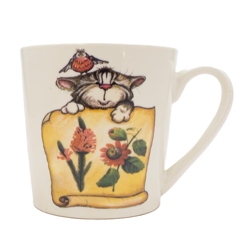 Taza diseño gato 9.5*9.5*7.7cm