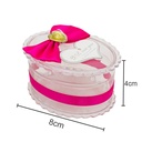 Cajita de regalo de plástico con moño 8*4cm