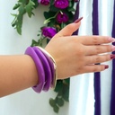 Pulsera acrílica cuadrado 3 piezas