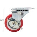 Rueda para muebles 6cm 4 piezas