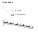 Gancho recto de 9 puntos 40cm