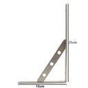 Soporte de ángulo inoxidable 2 piezas 25*15cm