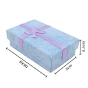 Cajita de regalo para arito y anillo lila y celeste 5*8cm