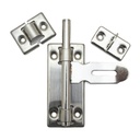 Traba de acero inoxidable para puerta 4"