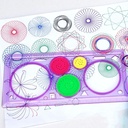 Regla espirografo de plastico
