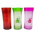 Vaso de plástico con tapa 300ml