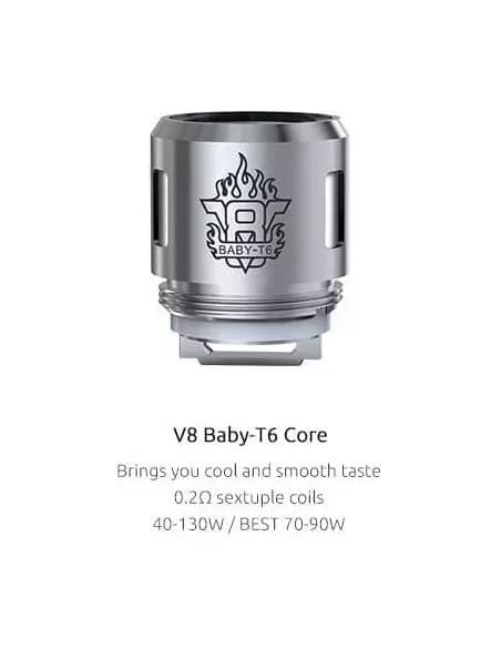SMOK TFV8 BABY-T6 0.2OHM COIL HEAD 5/PACK