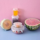 Tapas de silicona para alimentos 6pc 120g