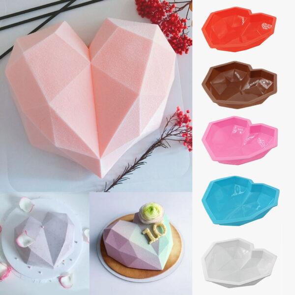 MOLDE SILICONA CORAZON 20*20CM