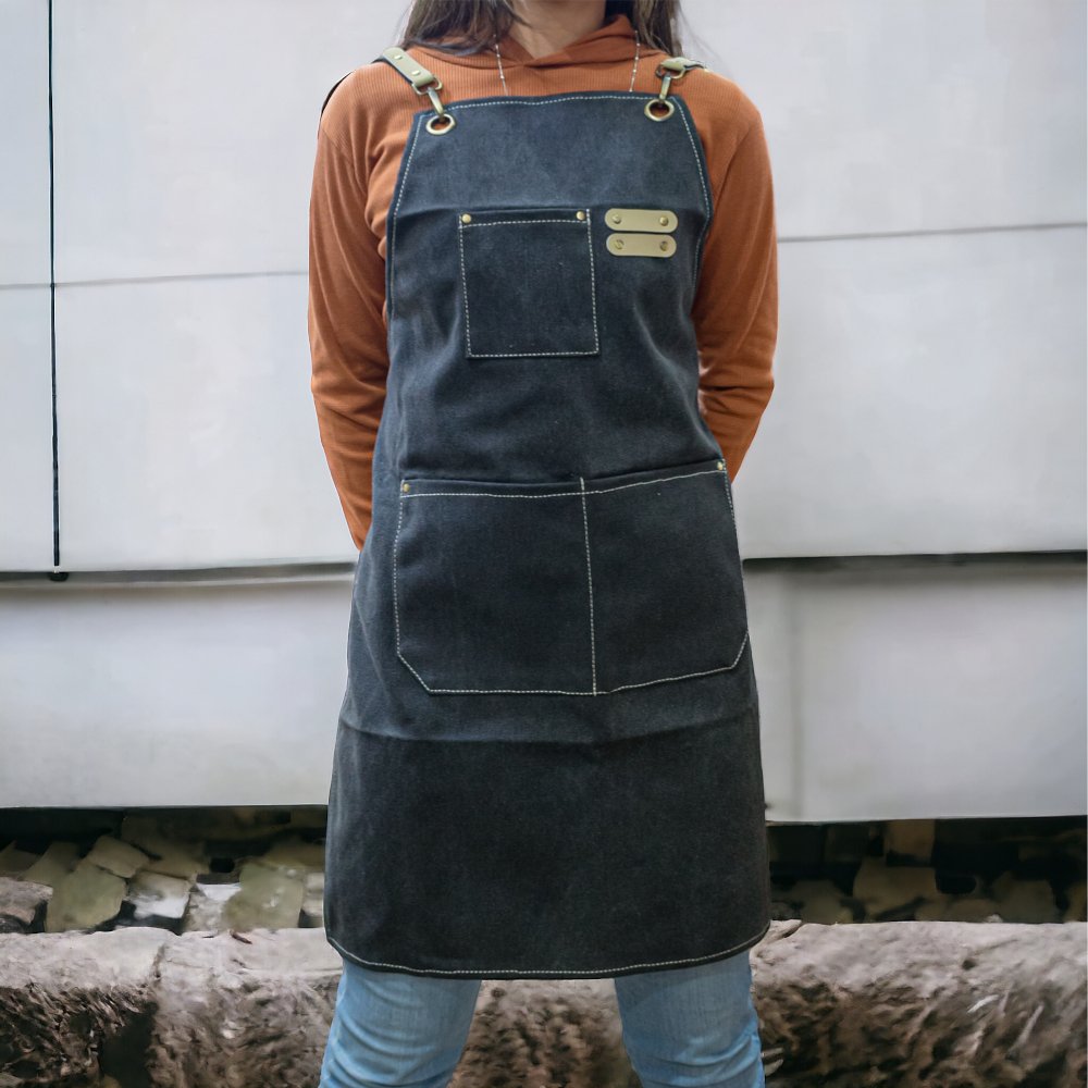 Delantal retro tela de vaquero 60*75