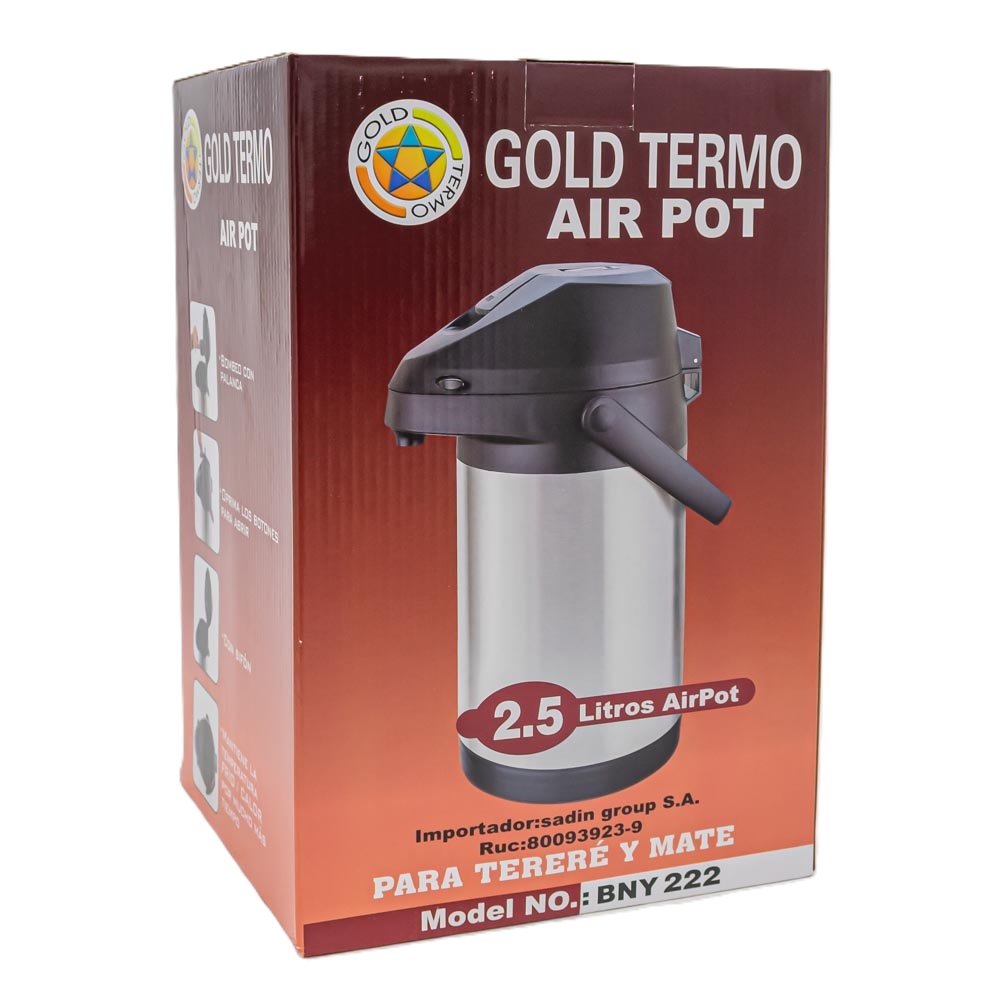 Termo airpot 2.5L metal inoxidable
