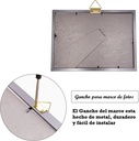 Set de gancho para colgar cuadros 6 piezas