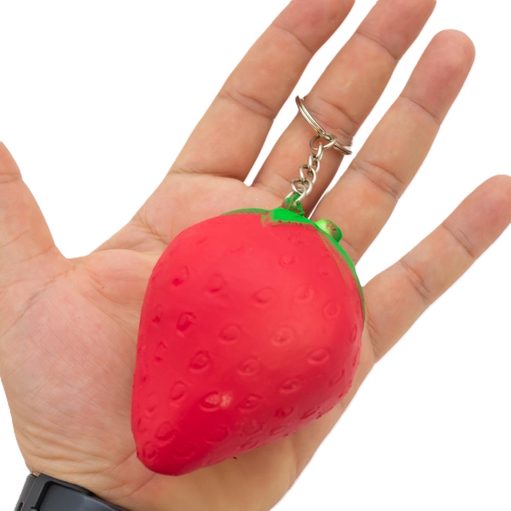 Squishy llavero forma frutilla 1 Ud.