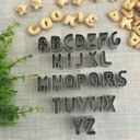 Molde metal letra y numeros