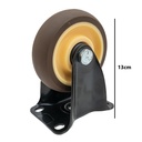 Rueda para mueble 10cm fijo