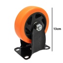 Rueda para mueble 13cm fijo