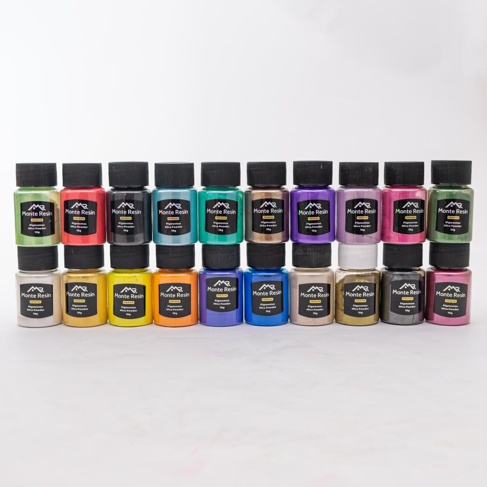 Juego pigmento mica 20 colores  "10G "
