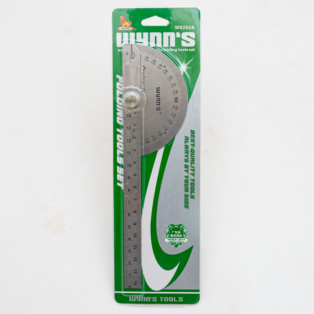Medidor transportador de ángulos inox wynns