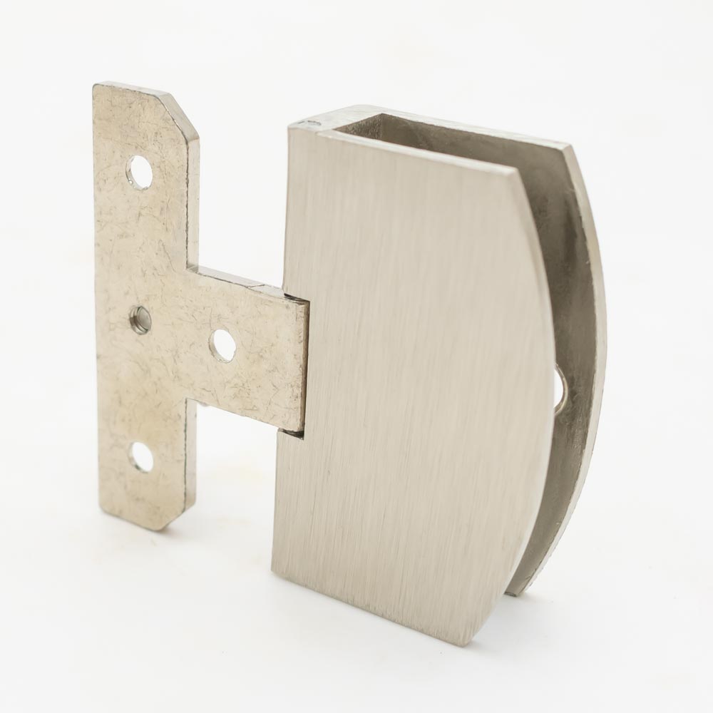 Bisagra inox para vidrio de 5 a 10mm