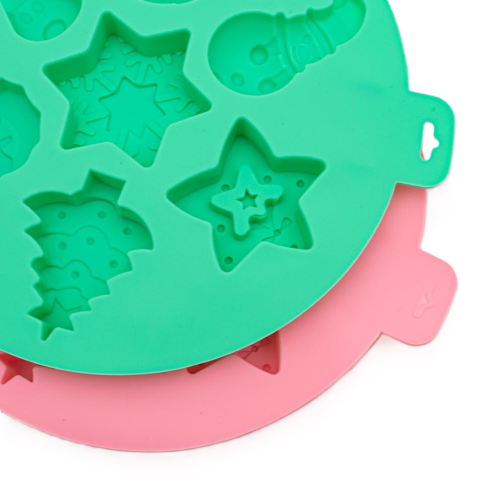 Molde de silicona diseño navideño