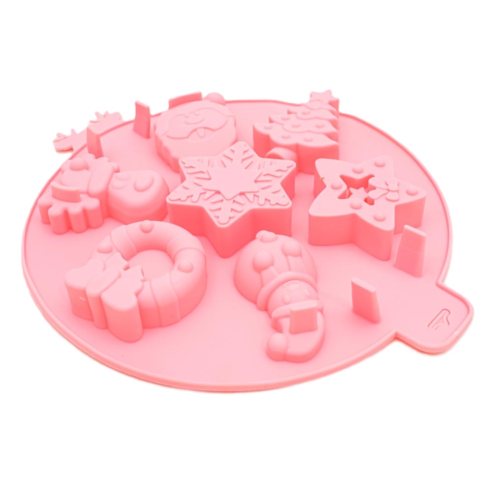 Molde de silicona diseño navideño