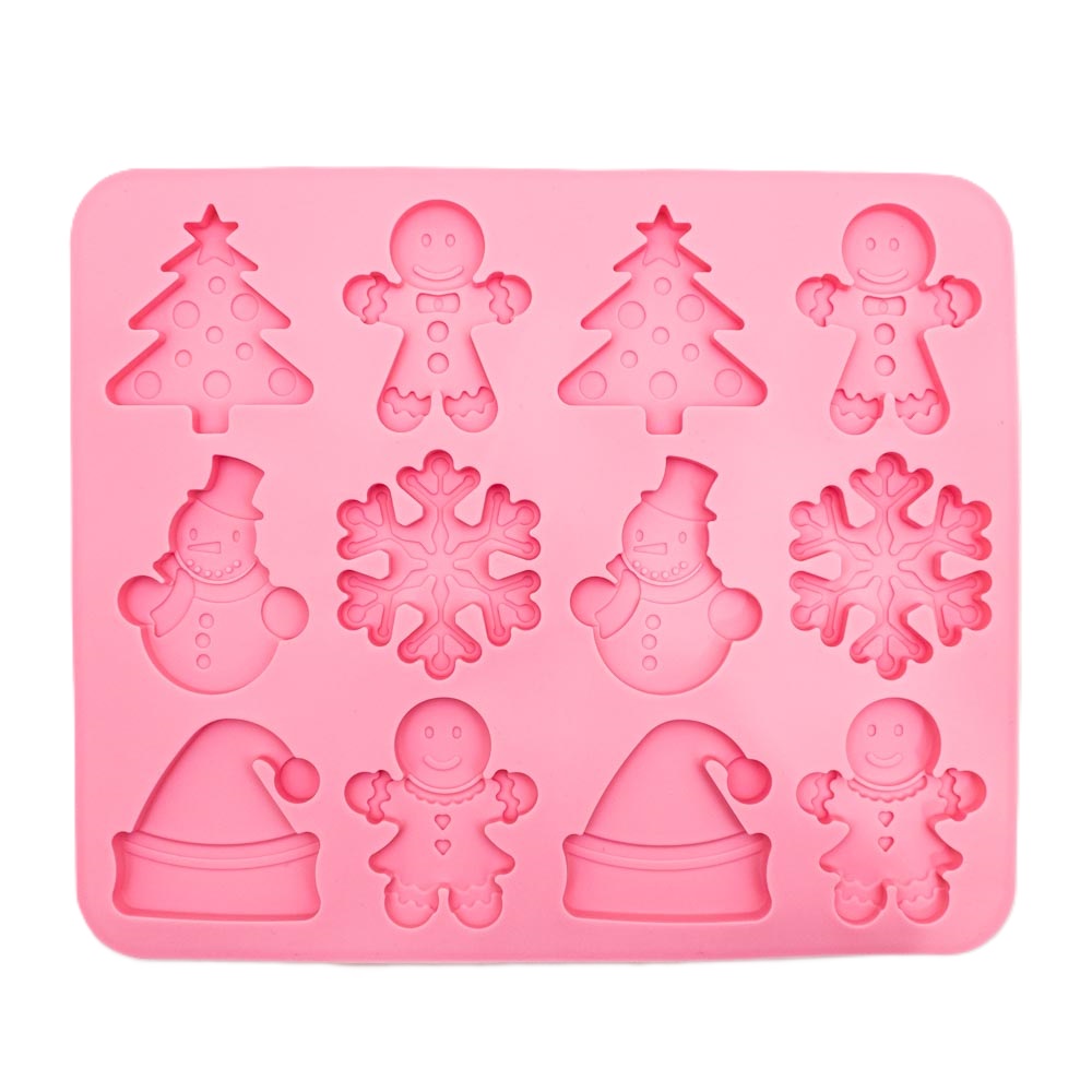 Molde de silicona diseño navideño 24*20cm