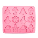 Molde de silicona diseño navideño 24*20cm