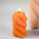 Molde de silicona cilíndrico espiral  9.3*6.5cm