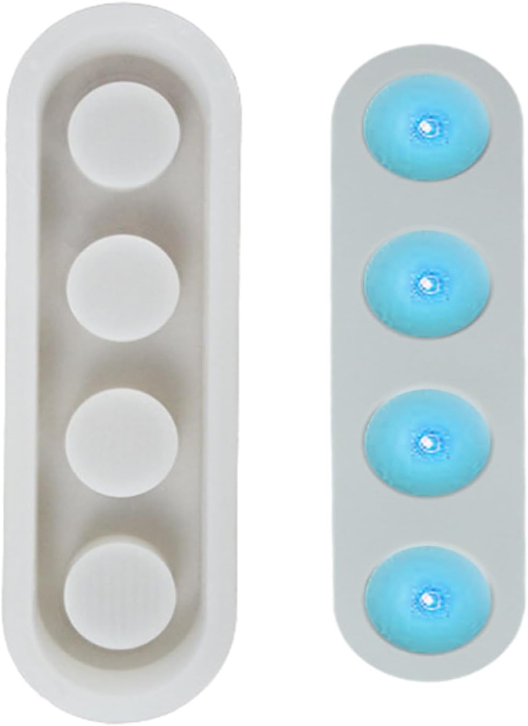 Molde de silicona forma porta vela 4 orificios 25.6*8cm
