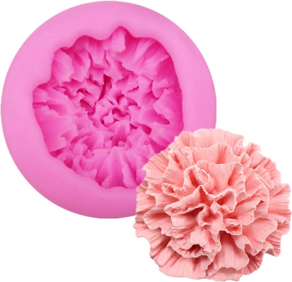 Molde de silicona forma capullo clavel 7cm
