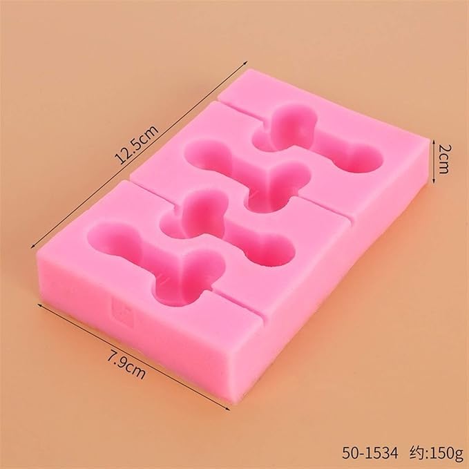 Molde de silicona erótico 4 divisiones 12.7*8cm