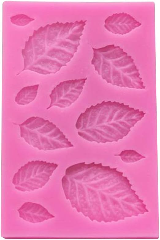 Molde de silicona mix de hojas 12 divisiones 9.4*6.2CM