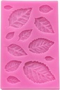 Molde de silicona mix de hojas 12 divisiones 9.4*6.2CM