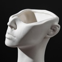 Molde de silicona maceta mujer medio cuerpo 17.5*13cm