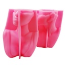 Molde de silicona maceta mujer medio cuerpo 17.5*13cm