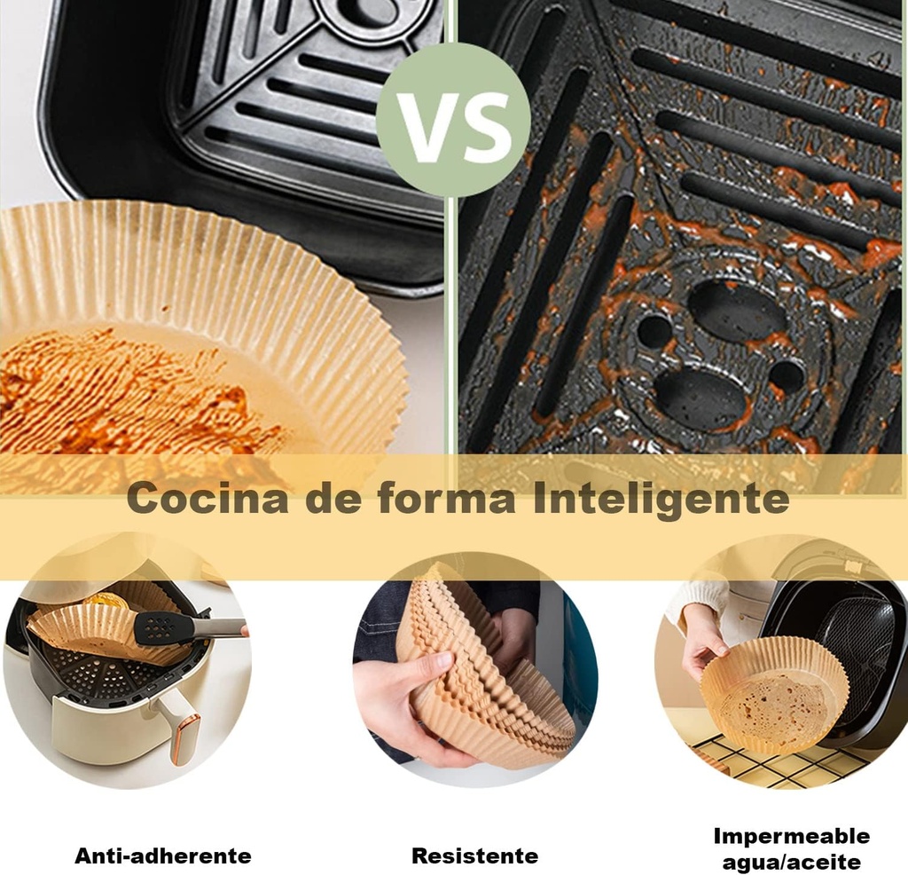 Papel absorbente para AIR FRYER 50 papeles