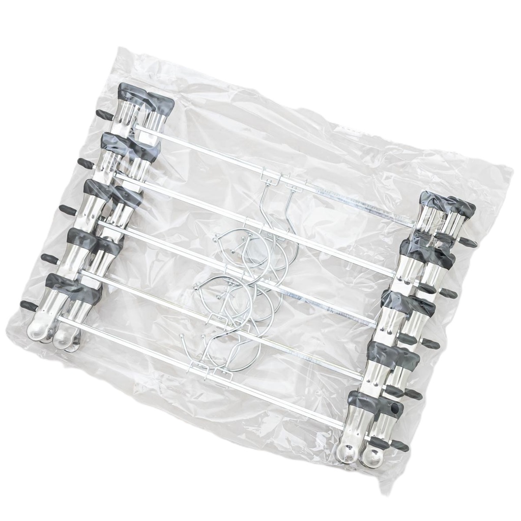 Percha de metal con pinza 10 piezas