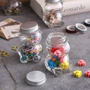 Frasco de vidrio forma oso 8cm