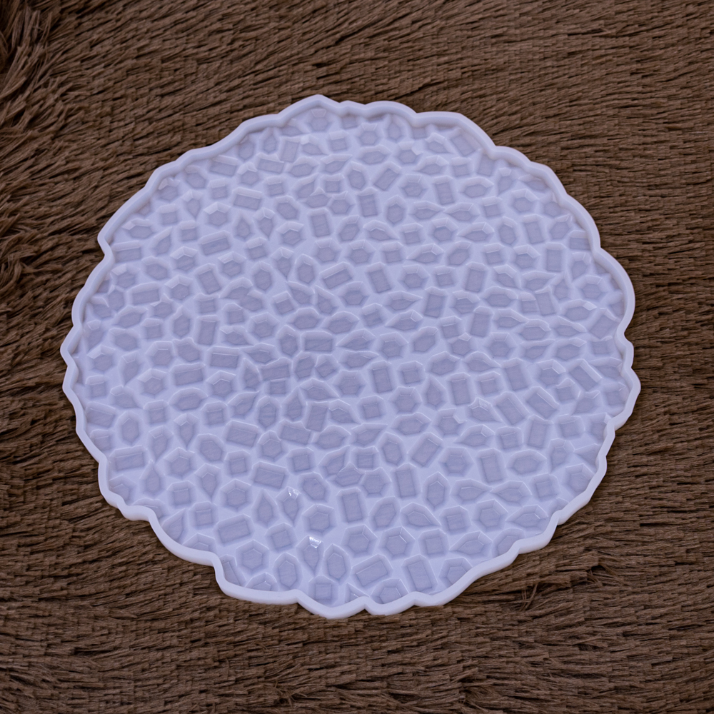 Molde de silicona bandeja circular diamante 26.2cm