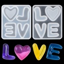 Molde de silicona diseño letra love 5.9*5.1cm