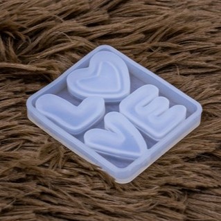 Molde de silicona diseño letra love 5.9*5.1cm