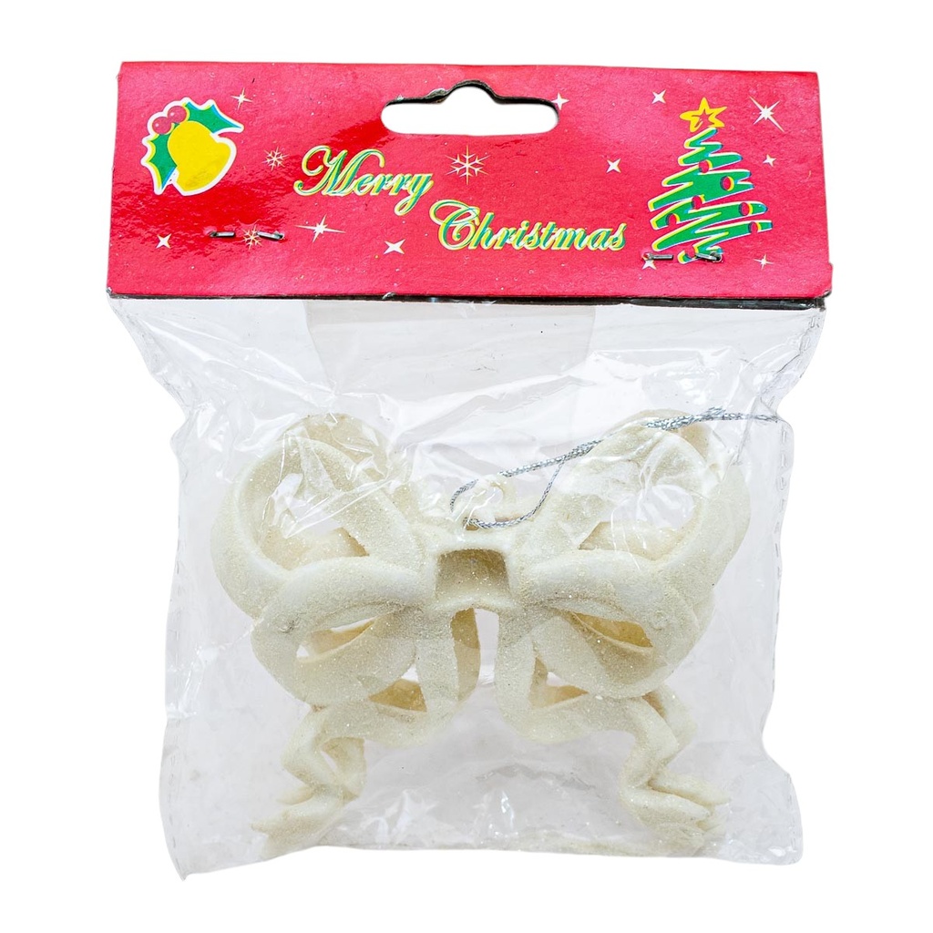 Adorno navideño moño 2 piezas