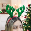 Vincha navideño cuernos de reno