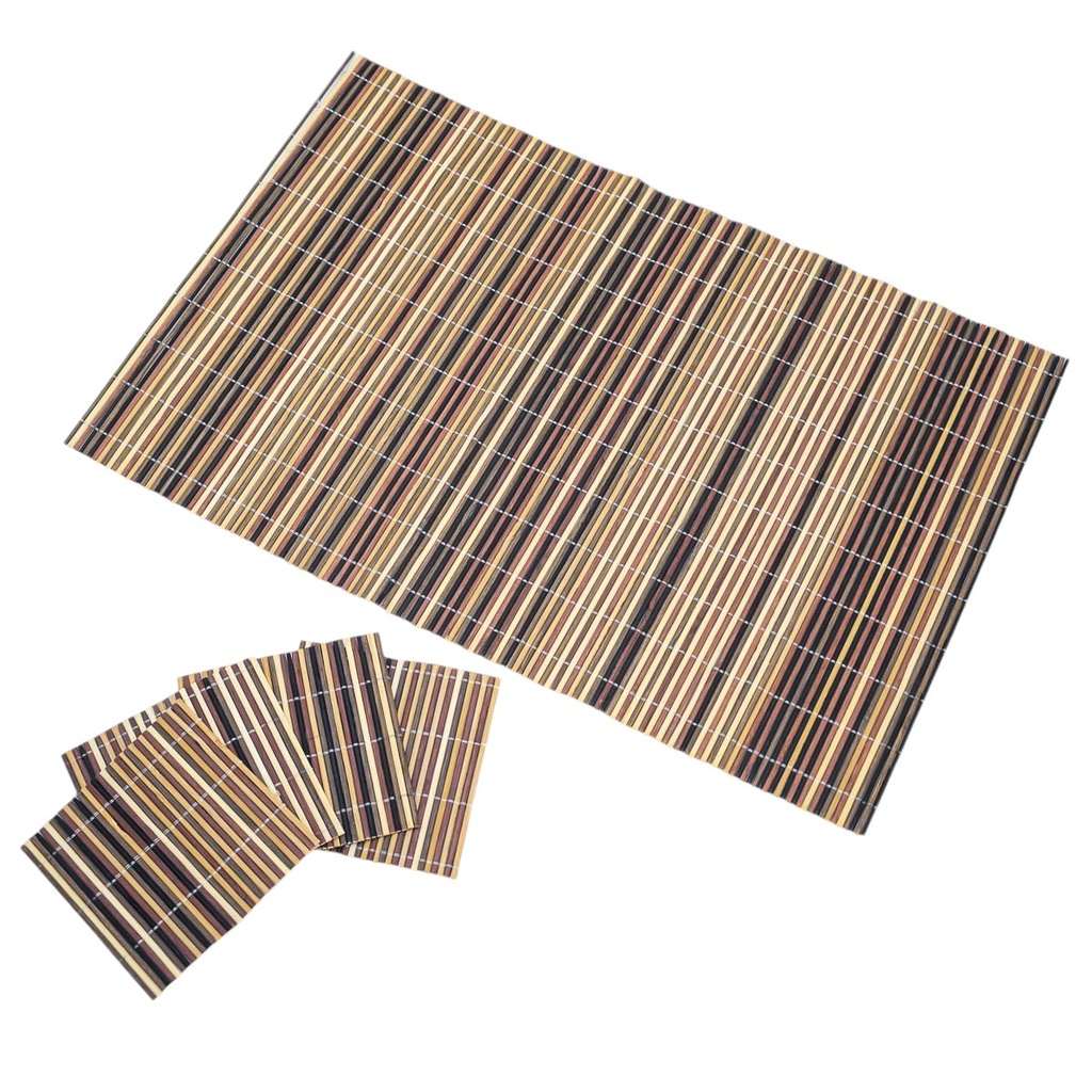 Individual de bambú 45*30cm 8 piezas